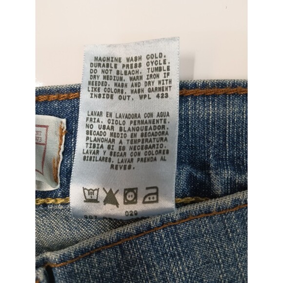 Levi Strauss Jeans Boot cut Misses Low Rise Slim Fit 4 Short Stretch - Picture 8 of 8